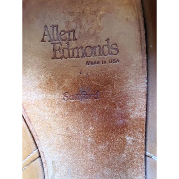 Allen Edmonds Sanford Brown Cap Toe Oxfords Mens 11.5 A (Narrow) USA main image 5